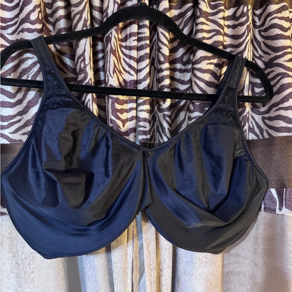 Bali Midnight Black Satin Bra